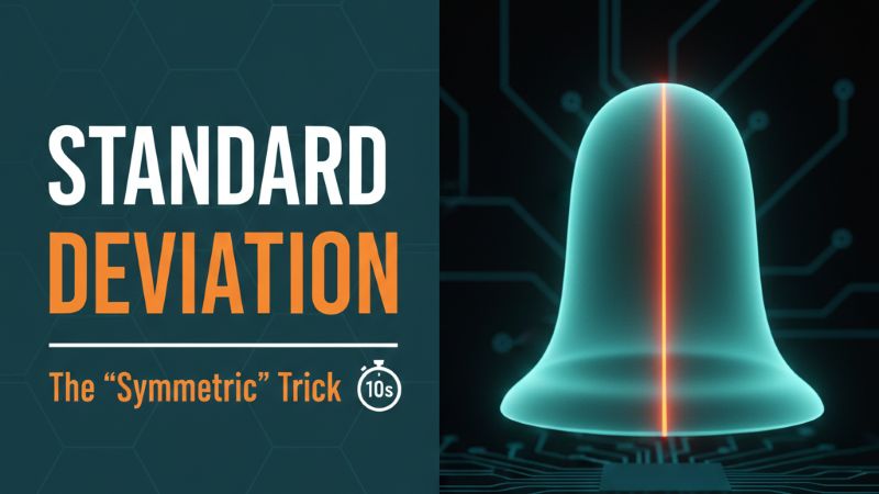 The 'Symmetric Sequence' Trick for Standard Deviation
