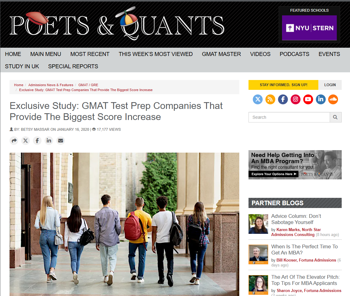 Poets and Quants Article